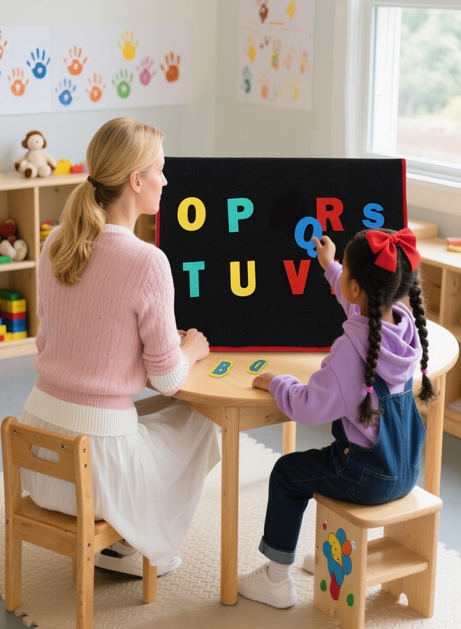 CHEFAN Large Felt Flannel Board 31.5 * 23 in, Foldable Freestanding Story Learning Board for Toddlers, Double-Sided Use for Preschool Classroom, Multi Felt Pieces Can Be Used, Gifts for Kids - Image 5